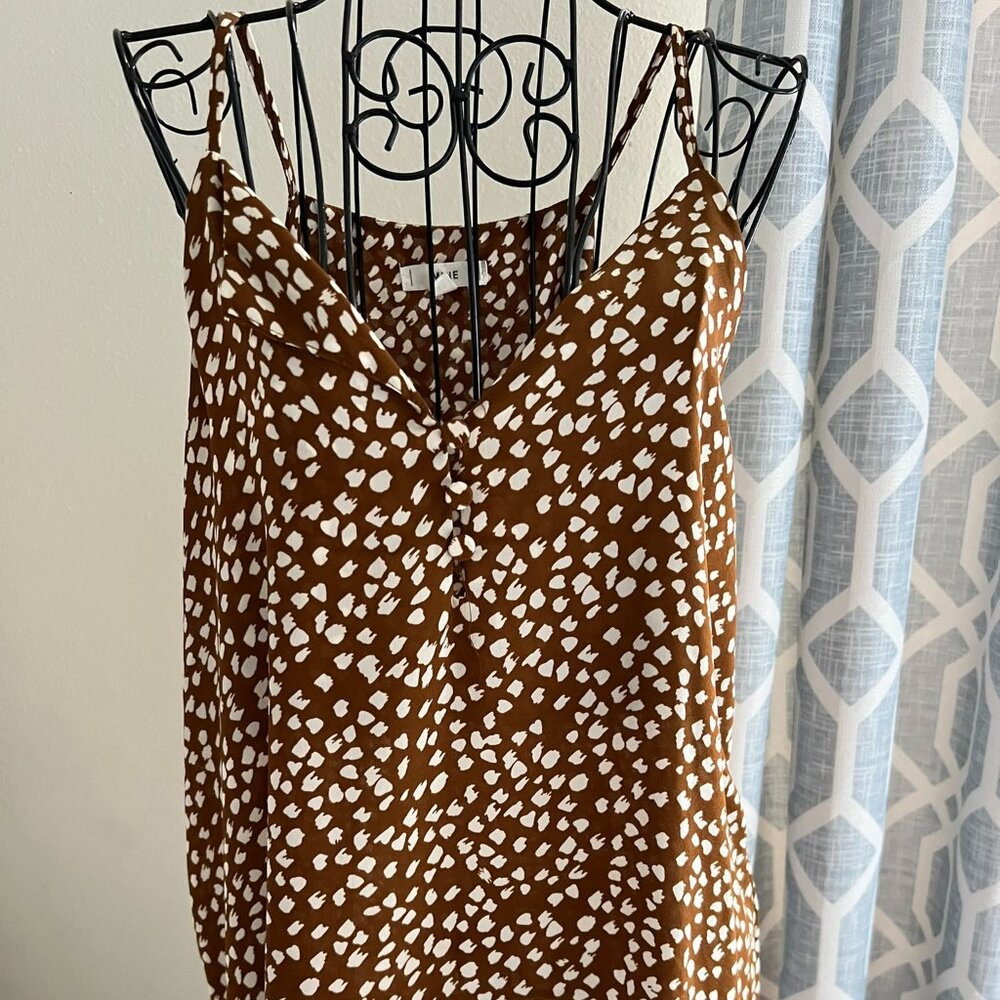 Camel doe spotted cami blouse